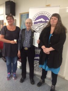 2015 års stipendiat Lena Sparresäter. (längst till höger på bilden)